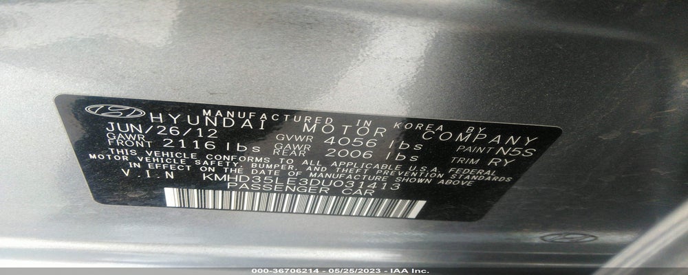 KMHD35LE3DU031413 2013 HYUNDAI ELANTRA GT photo no. 9