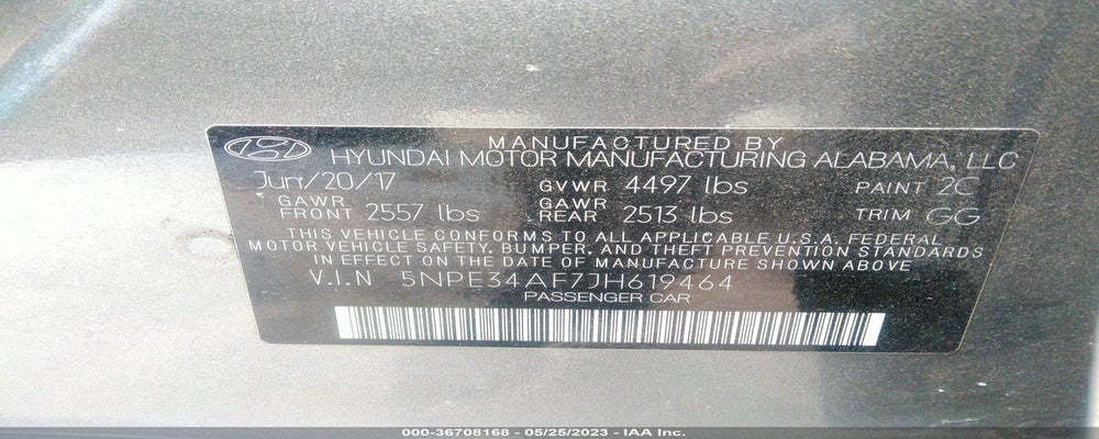 5NPE34AF7JH619464 2018 HYUNDAI SONATA photo no. 9