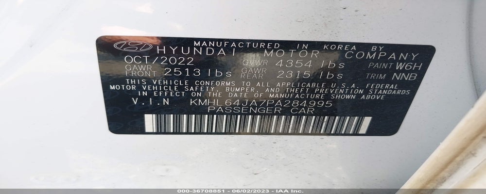 KMHL64JA7PA284995 2023 HYUNDAI SONATA photo no. 9