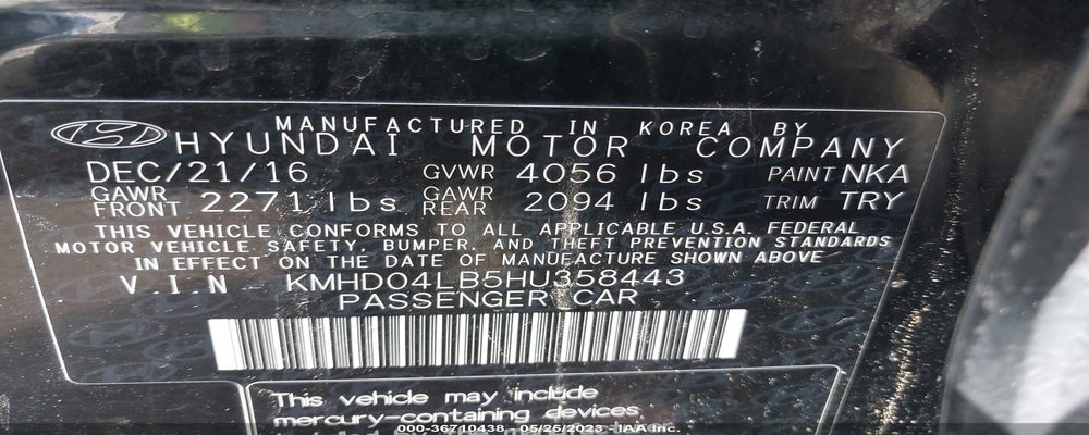 KMHD04LB5HU358443 2017 HYUNDAI ELANTRA photo no. 9