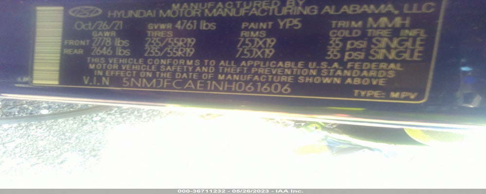 5NMJFCAE1NH061606 2022 HYUNDAI TUCSON photo no. 9