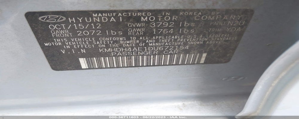 KMHDH4AE1DU672154 2013 HYUNDAI ELANTRA photo no. 9
