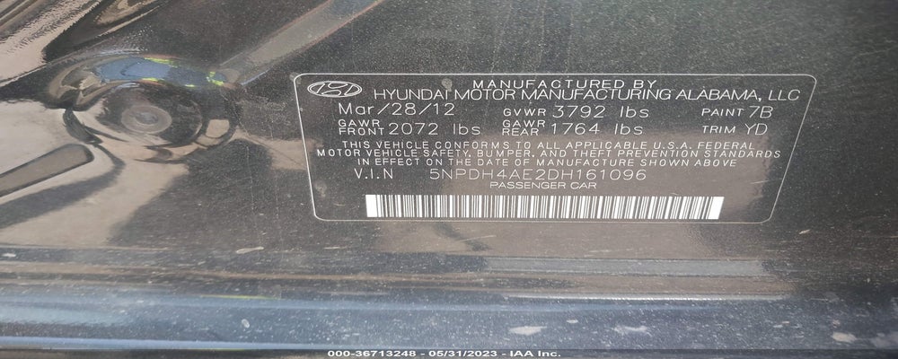 5NPDH4AE2DH161096 2013 HYUNDAI ELANTRA photo no. 9