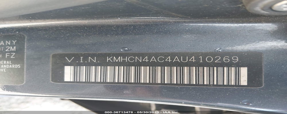 KMHCN4AC4AU410269 2010 HYUNDAI ACCENT photo no. 9