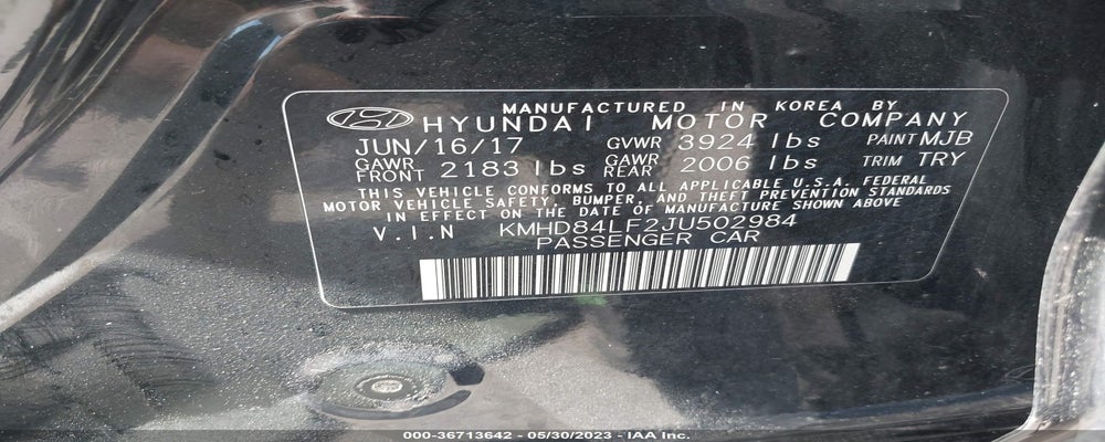 KMHD84LF2JU502984 2018 HYUNDAI ELANTRA photo no. 9