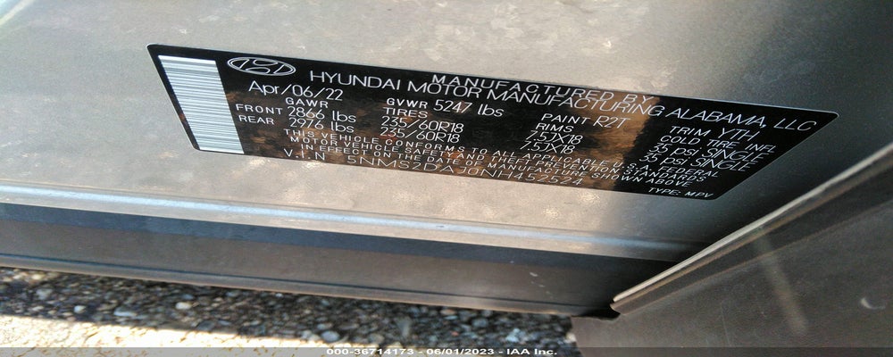 5NMS2DAJ0NH452524 2022 HYUNDAI SANTA FE photo no. 9