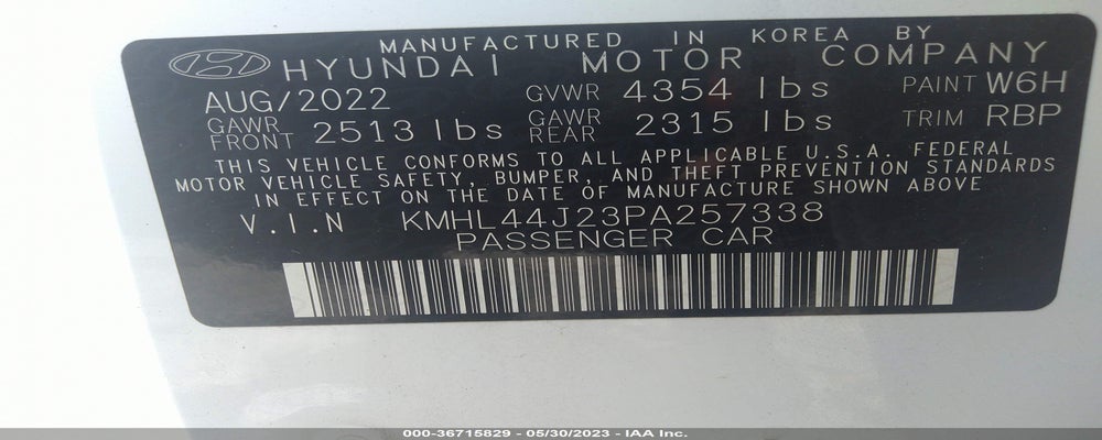 KMHL44J23PA257338 2023 HYUNDAI SONATA photo no. 9