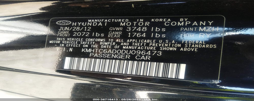 KMHTC6AD0DU096473 2013 HYUNDAI VELOSTER photo no. 9