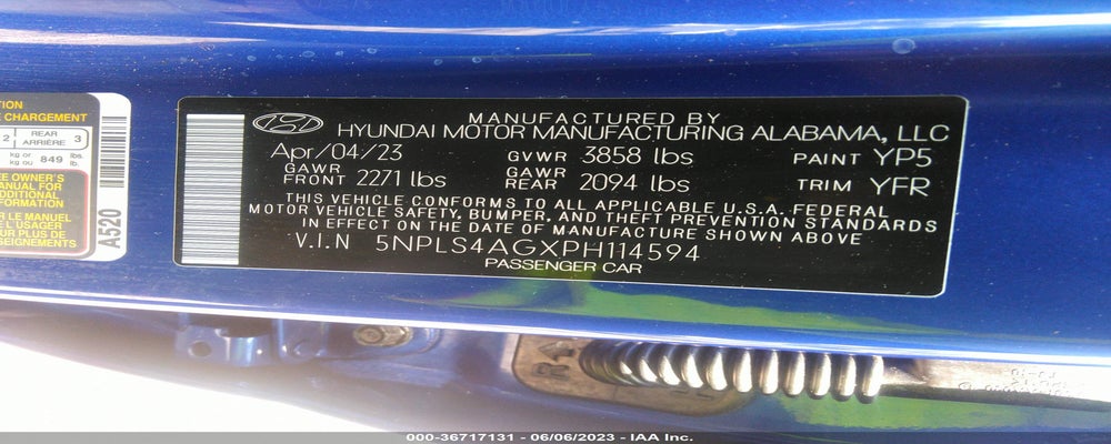 5NPLS4AGXPH114594 2023 HYUNDAI ELANTRA photo no. 9