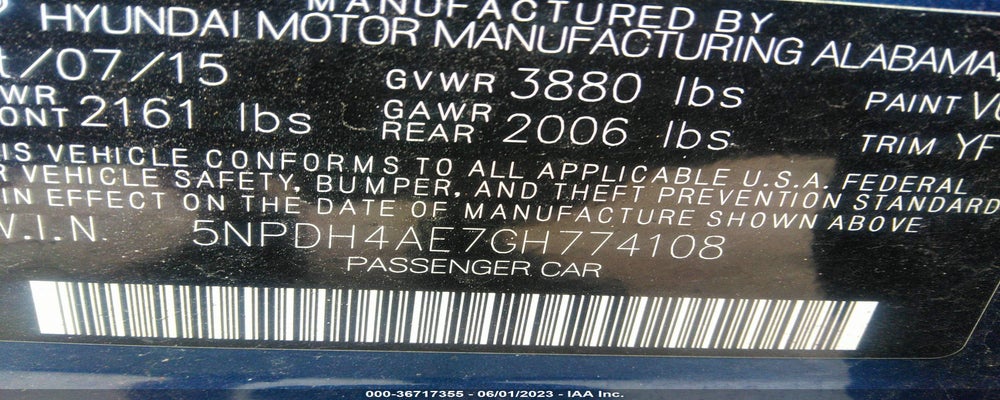 5NPDH4AE7GH774108 2016 HYUNDAI ELANTRA photo no. 9