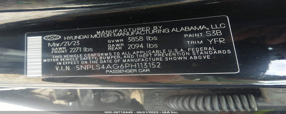 5NPLS4AG6PH113152 2023 HYUNDAI ELANTRA photo no. 9