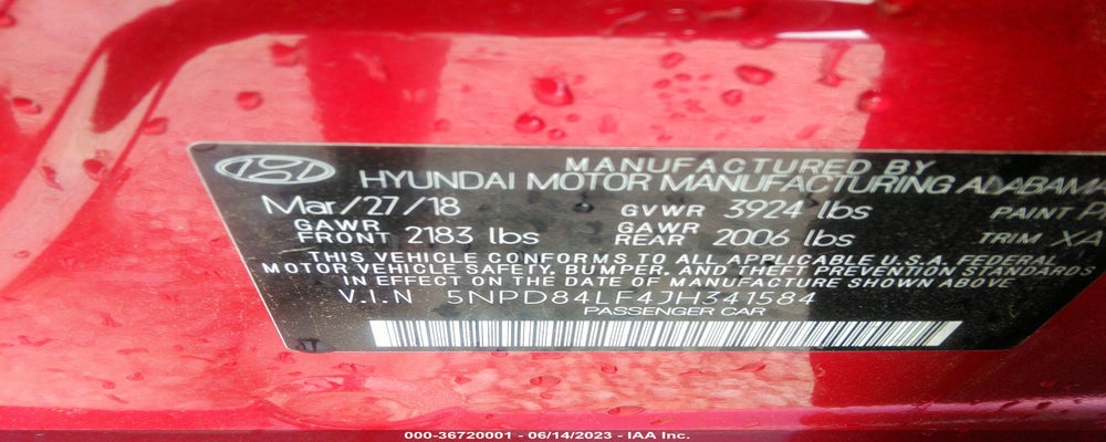 5NPD84LF4JH341584 2018 HYUNDAI ELANTRA photo no. 9