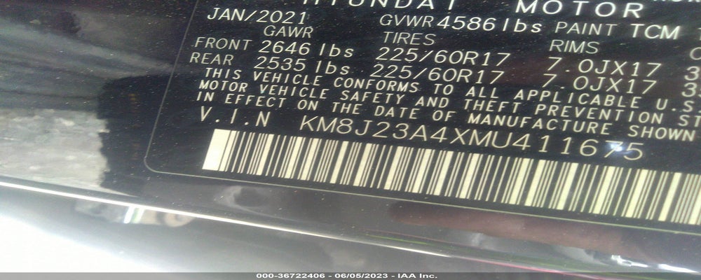 KM8J23A4XMU411675 2021 HYUNDAI TUCSON photo no. 9