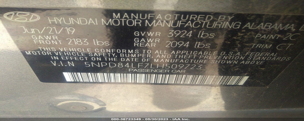 5NPD84LF7LH509723 2020 HYUNDAI ELANTRA photo no. 9
