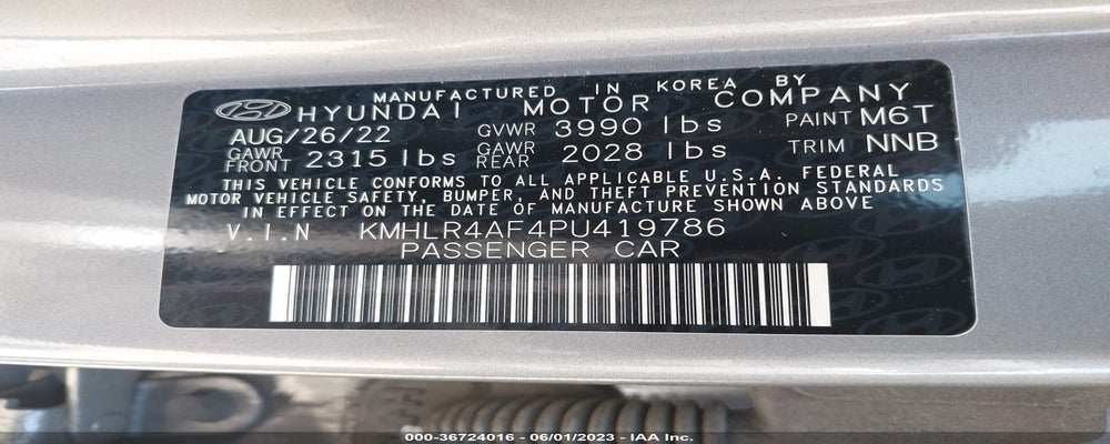 KMHLR4AF4PU419786 2023 HYUNDAI ELANTRA photo no. 9