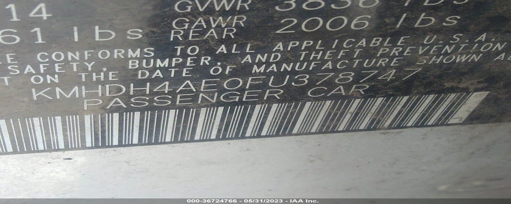 KMHDH4AE0FU378747 2015 HYUNDAI ELANTRA photo no. 9
