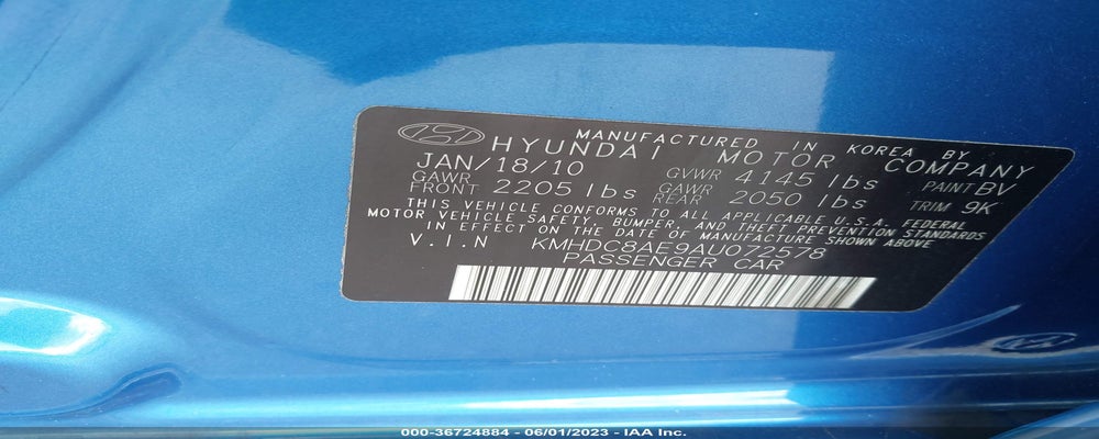 KMHDC8AE9AU072578 2010 HYUNDAI ELANTRA TOURING photo no. 9
