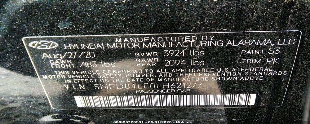 5NPD84LF0LH621277 2020 HYUNDAI ELANTRA photo no. 9