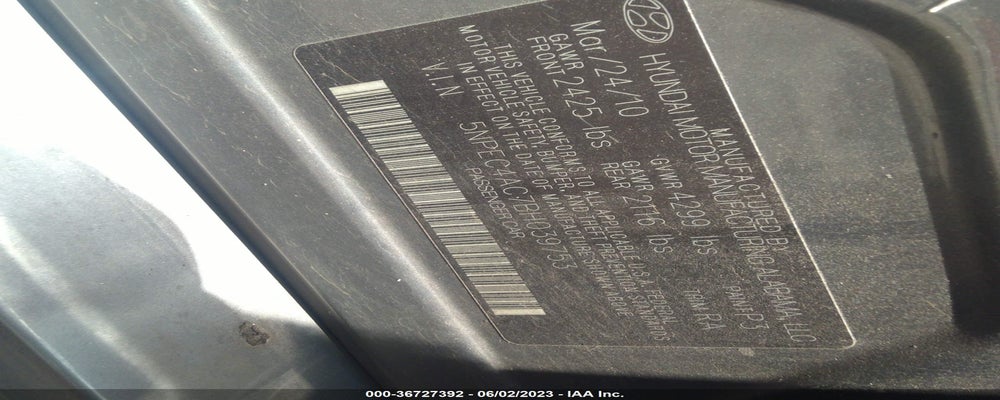 5NPEC4AC7BH039753 2011 HYUNDAI SONATA photo no. 9