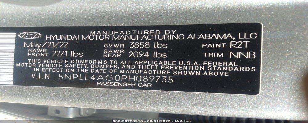 5NPLL4AG0PH089735 2023 HYUNDAI ELANTRA photo no. 9