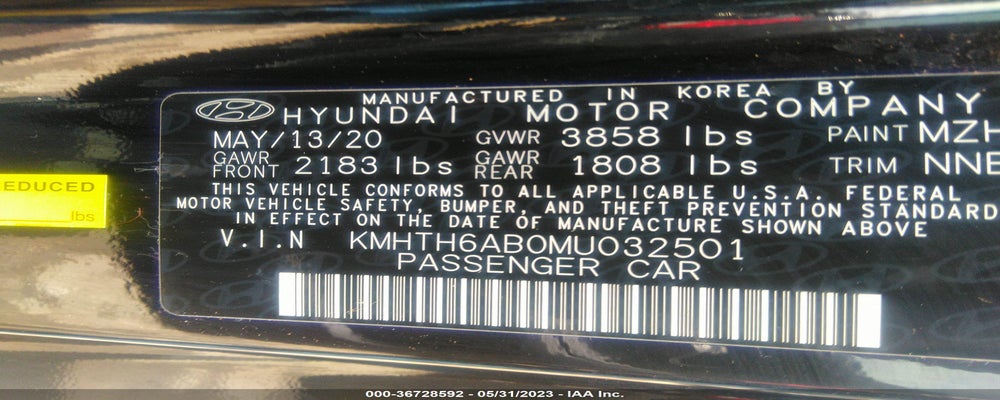 KMHTH6AB0MU032501 2021 HYUNDAI VELOSTER photo no. 9