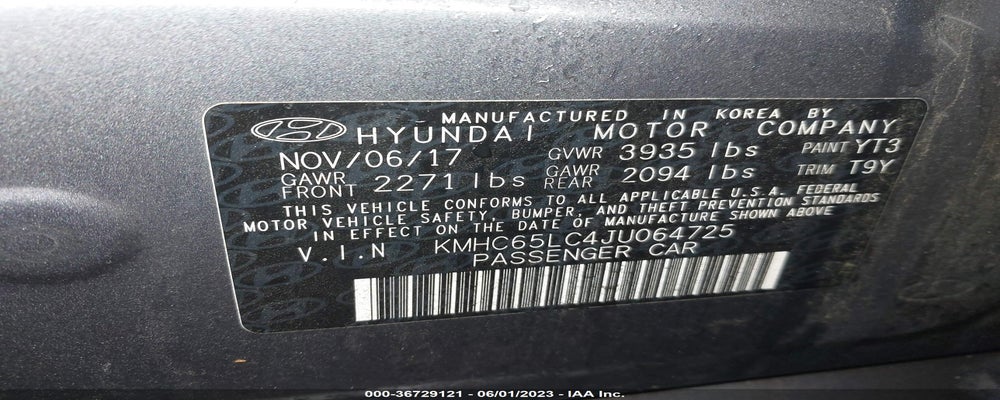 KMHC65LC4JU064725 2018 HYUNDAI IONIQ HYBRID photo no. 9