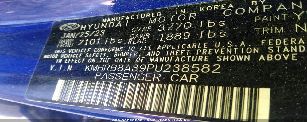 KMHRB8A39PU238582 2023 HYUNDAI VENUE photo no. 9