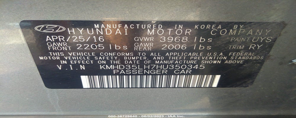 KMHD35LH7HU350345 2017 HYUNDAI ELANTRA GT photo no. 9