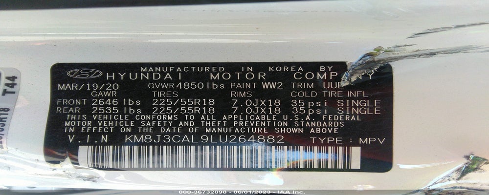 KM8J3CAL9LU264882 2020 HYUNDAI TUCSON photo no. 9