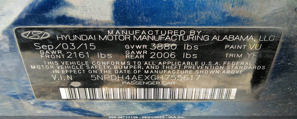 5NPDH4AEXGH755617 2016 HYUNDAI ELANTRA photo no. 9