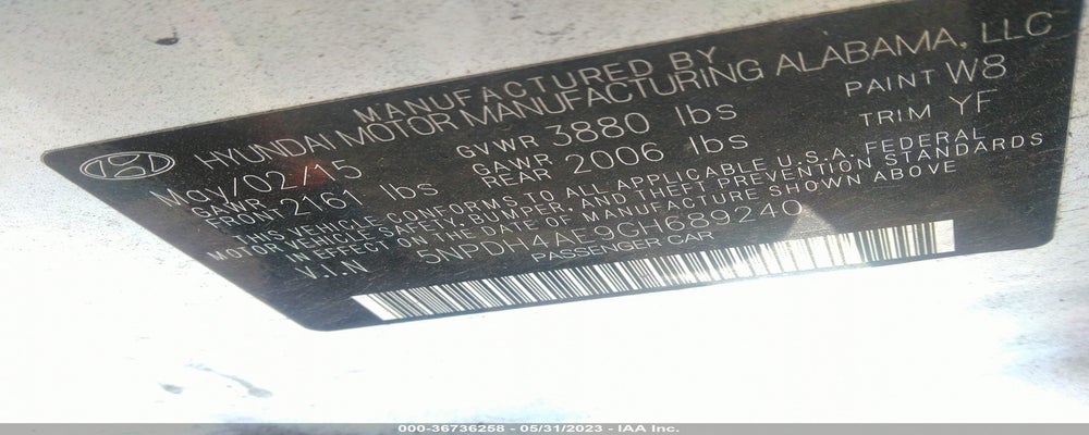 5NPDH4AE9GH689240 2016 HYUNDAI ELANTRA photo no. 9