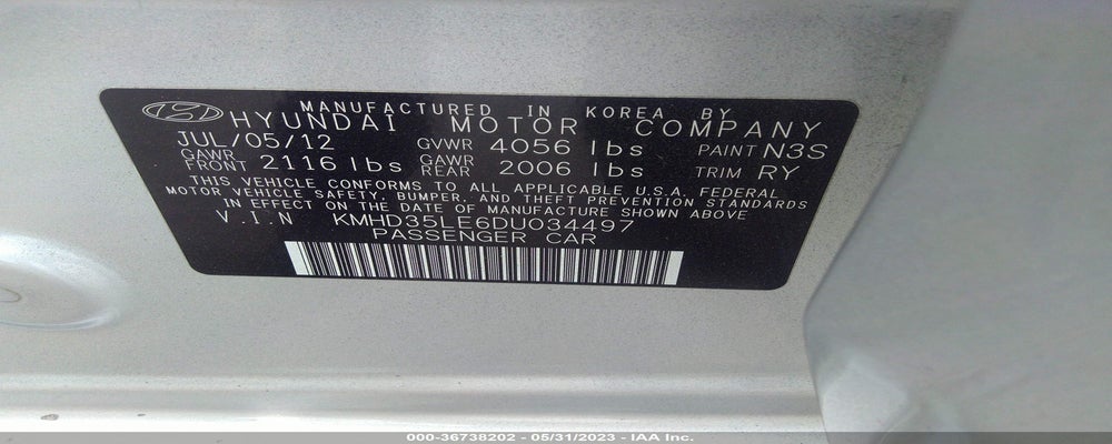 KMHD35LE6DU034497 2013 HYUNDAI ELANTRA GT photo no. 9