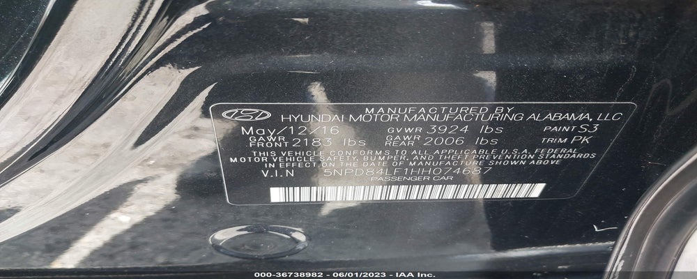 5NPD84LF1HH074687 2017 HYUNDAI ELANTRA photo no. 9