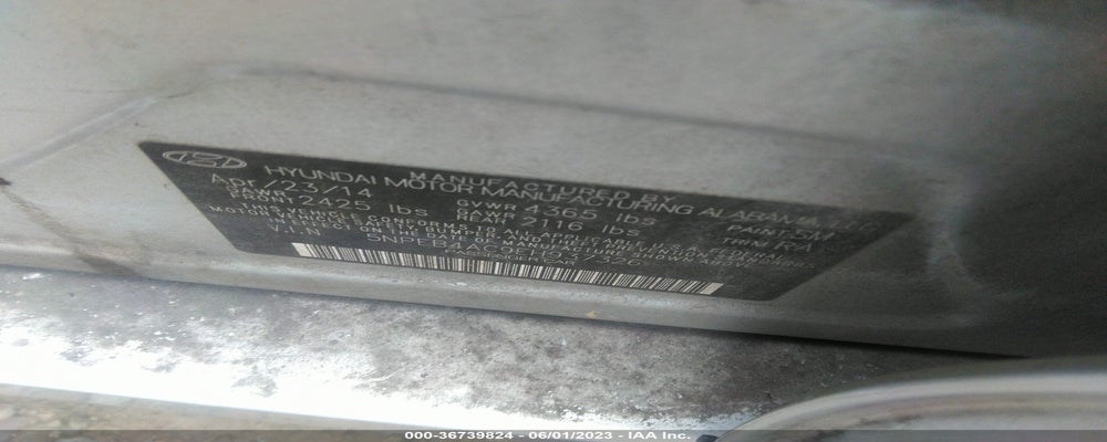 5NPEB4AC9EH937326 2014 HYUNDAI SONATA photo no. 9
