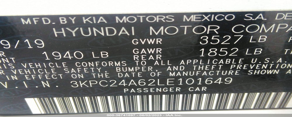 3KPC24A62LE101649 2020 HYUNDAI ACCENT photo no. 9