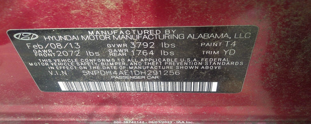 5NPDH4AE1DH291256 2013 HYUNDAI ELANTRA photo no. 9