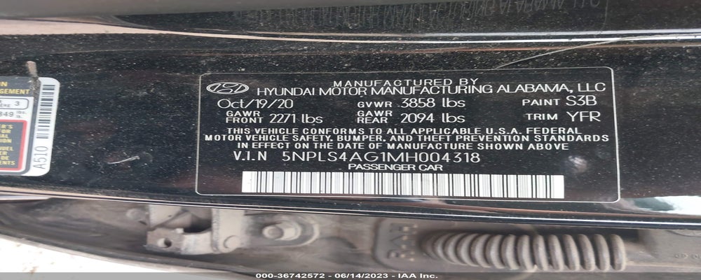 5NPLS4AG1MH004318 2021 HYUNDAI ELANTRA photo no. 9