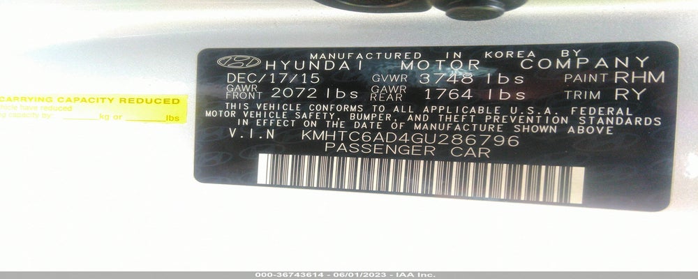 KMHTC6AD4GU286796 2016 HYUNDAI VELOSTER photo no. 9