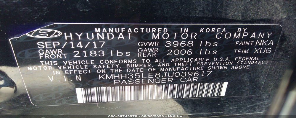 KMHH35LE8JU039617 2018 HYUNDAI ELANTRA GT photo no. 9