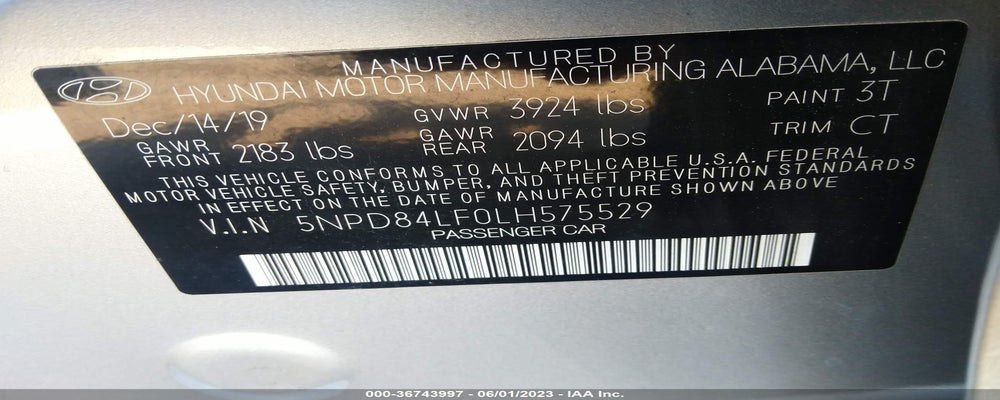 5NPD84LF0LH575529 2020 HYUNDAI ELANTRA photo no. 9