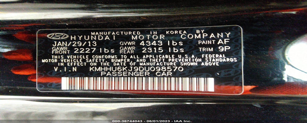 KMHHU6KJ9DU098570 2013 HYUNDAI GENESIS COUPE photo no. 9