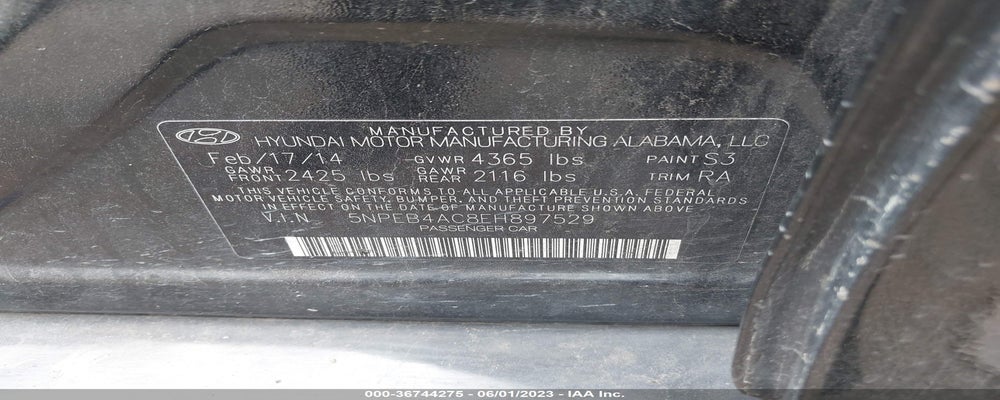 5NPEB4AC8EH897529 2014 HYUNDAI SONATA photo no. 9