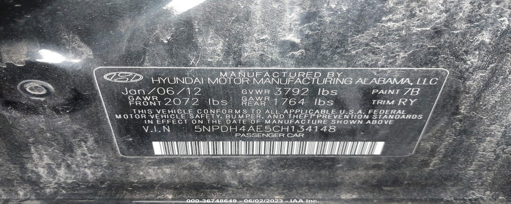 5NPDH4AE5CH134148 2012 HYUNDAI ELANTRA photo no. 9
