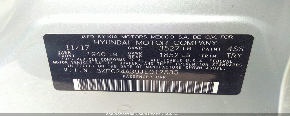 3KPC24A39JE012535 2018 HYUNDAI ACCENT photo no. 9