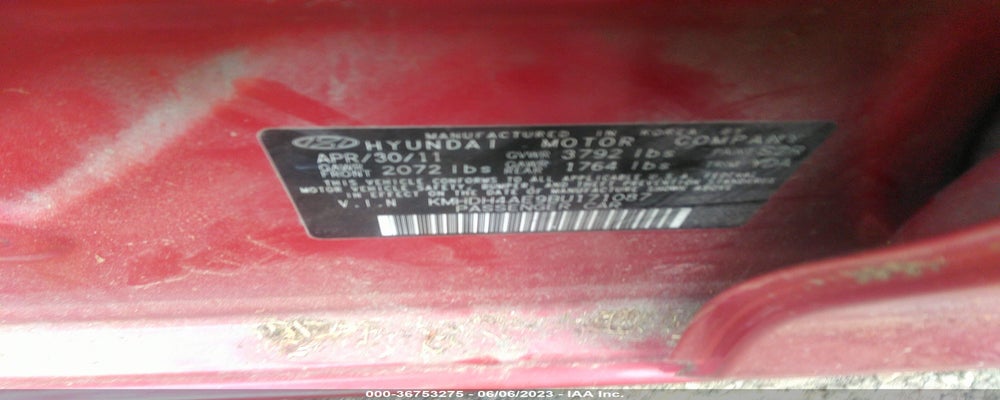 KMHDH4AE9BU171087 2011 HYUNDAI ELANTRA photo no. 9