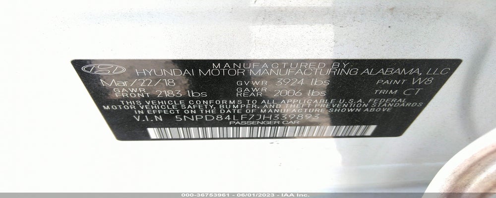 5NPD84LF7JH339893 2018 HYUNDAI ELANTRA photo no. 9