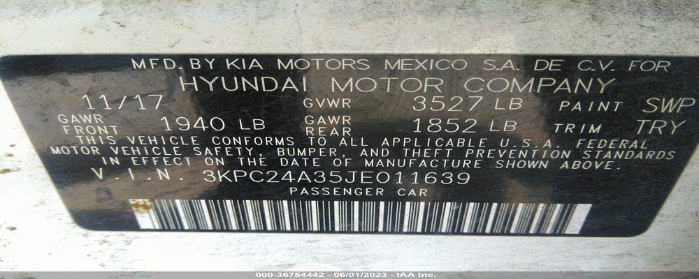 3KPC24A35JE011639 2018 HYUNDAI ACCENT photo no. 9