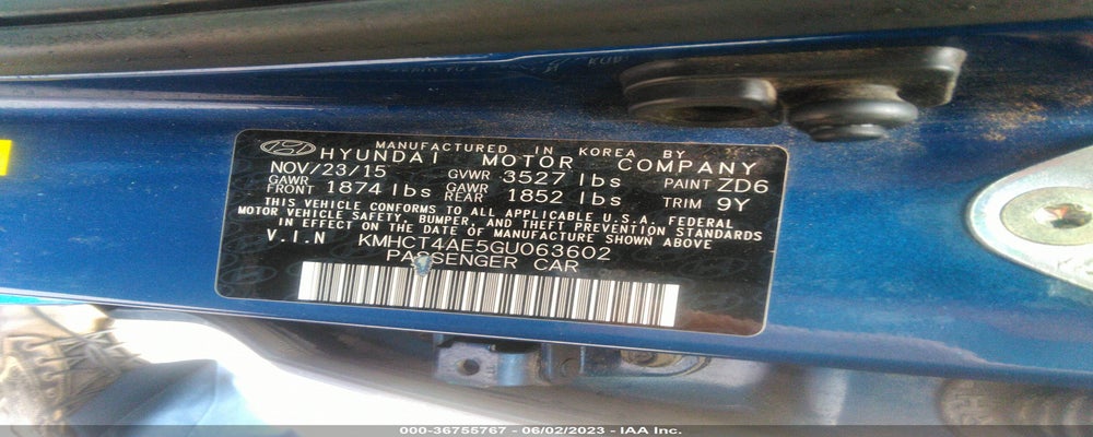 KMHCT4AE5GU063602 2016 HYUNDAI ACCENT photo no. 9