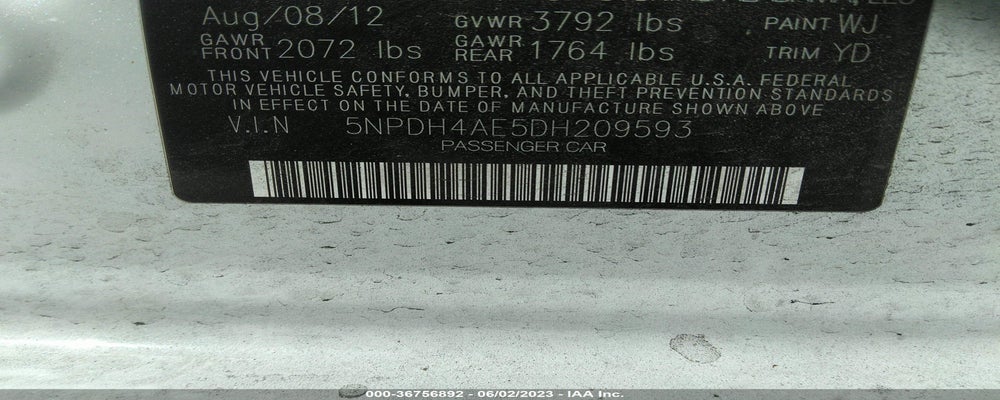 5NPDH4AE5DH209593 2013 HYUNDAI ELANTRA photo no. 9