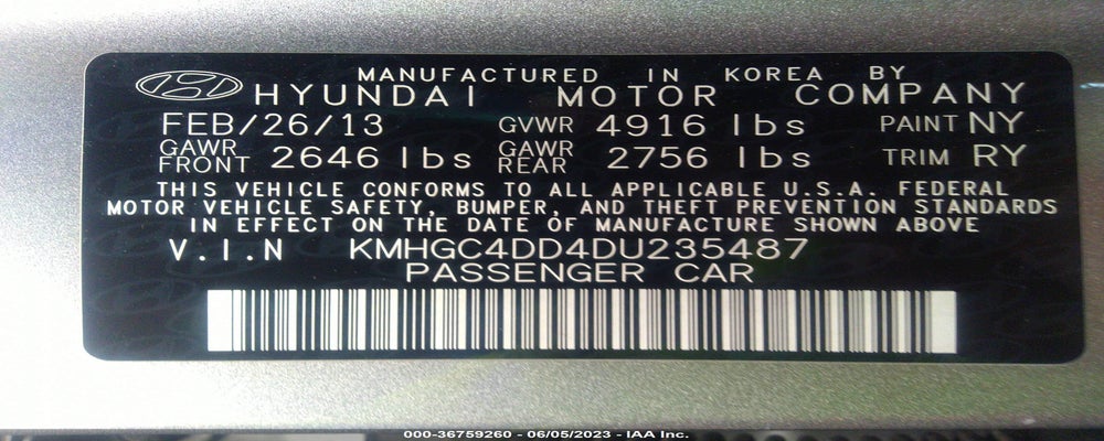 KMHGC4DD4DU235487 2013 HYUNDAI GENESIS photo no. 9
